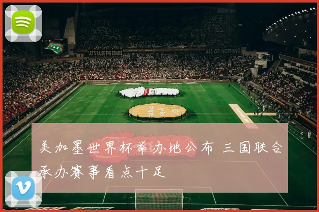 美加墨世界杯举办地公布 三国联合承办赛事看点十足